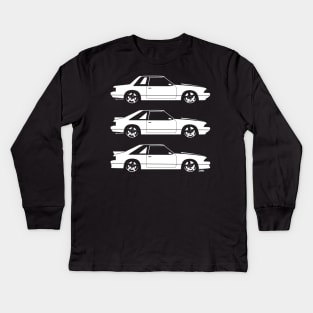 Fox Body Ford Mustang Kids Long Sleeve T-Shirt